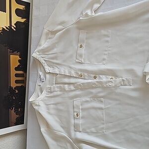 LNWOT, OFF White Calvin Klein Blouse